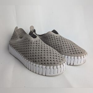 ILSE JACOBSEN Tulip 139 Women Slip On Shoes Suede Rubber Soles Size 38 = 7.5, 8